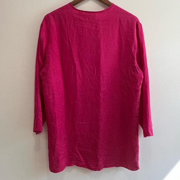 Victoria’s Secret Gold Label Vintage Silk Asian-inspired Paisley Lingerie Pink S - Picture 5 of 8